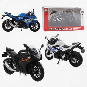 Металевий мотоцикл з підсвіткою та озвучкою Kawasaki 